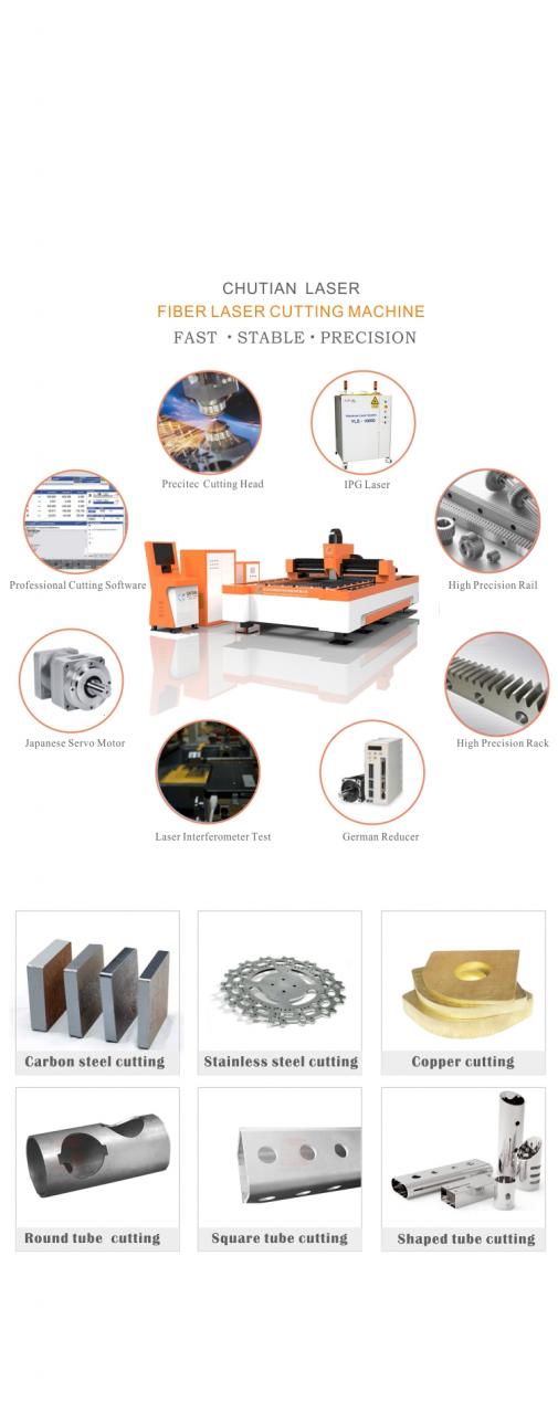 Cnc Laser Manufacture 500W 1000W 2000W Stainless Steel Fiber Laser Cutting Machine Μηχάνημα κοπής λέιζερ από ανοξείδωτο χάλυβα κατασκευής λέιζερ 500W 1000W 2000W