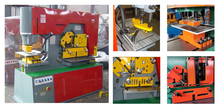 Q35y Hydraulic Ironworker Combined Drilling Machine Punching And Shearing Machine Συνδυασμένη μηχανή διάτρησης Q35y Hydraulic Ironworker Μηχανή διάτρησης και κοπής