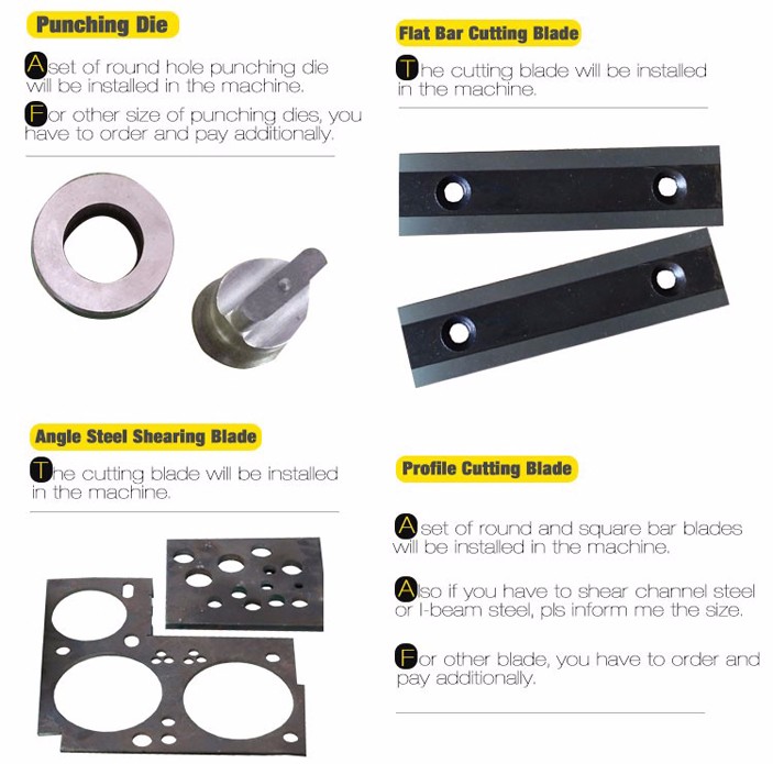 Συνδυασμένη μηχανή κοπής και διάτρησης της σειράς Q35y Hydraulic Iron Worker