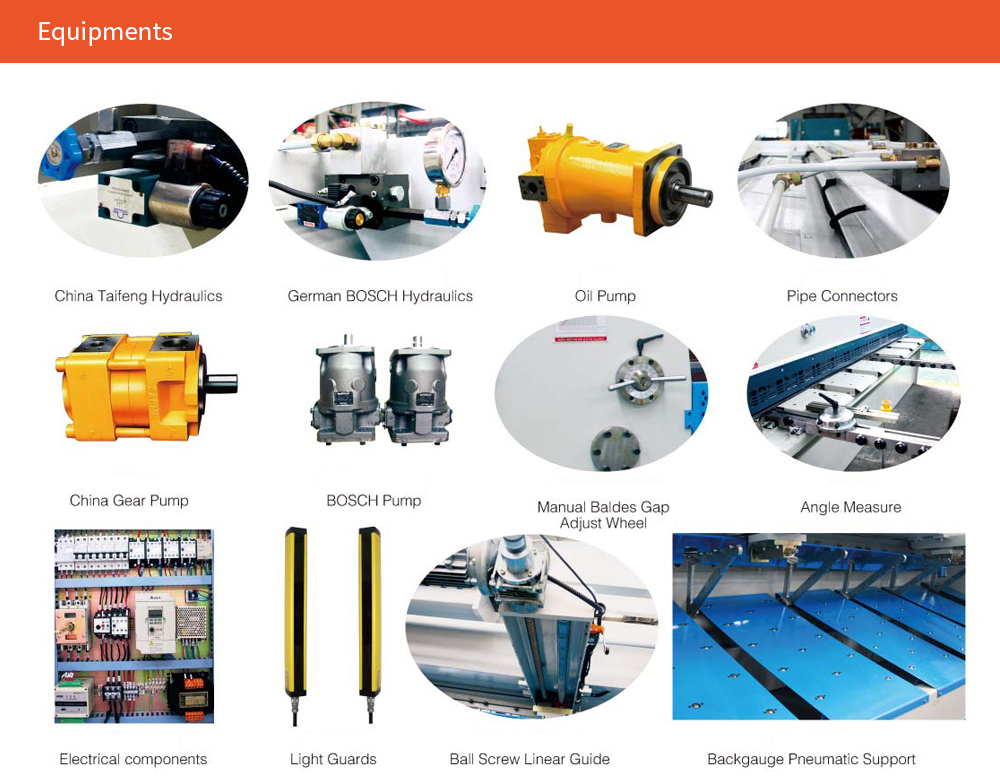 QC11K 10 12 16 mm 3200 4000mm Metal Guillotine Shear CNC Guillotine Shearing Machine QC11K 10 12 16 mm 3200 4000 mm Μεταλλική γκιλοτίνα κουρευτική μηχανή γκιλοτίνας CNC