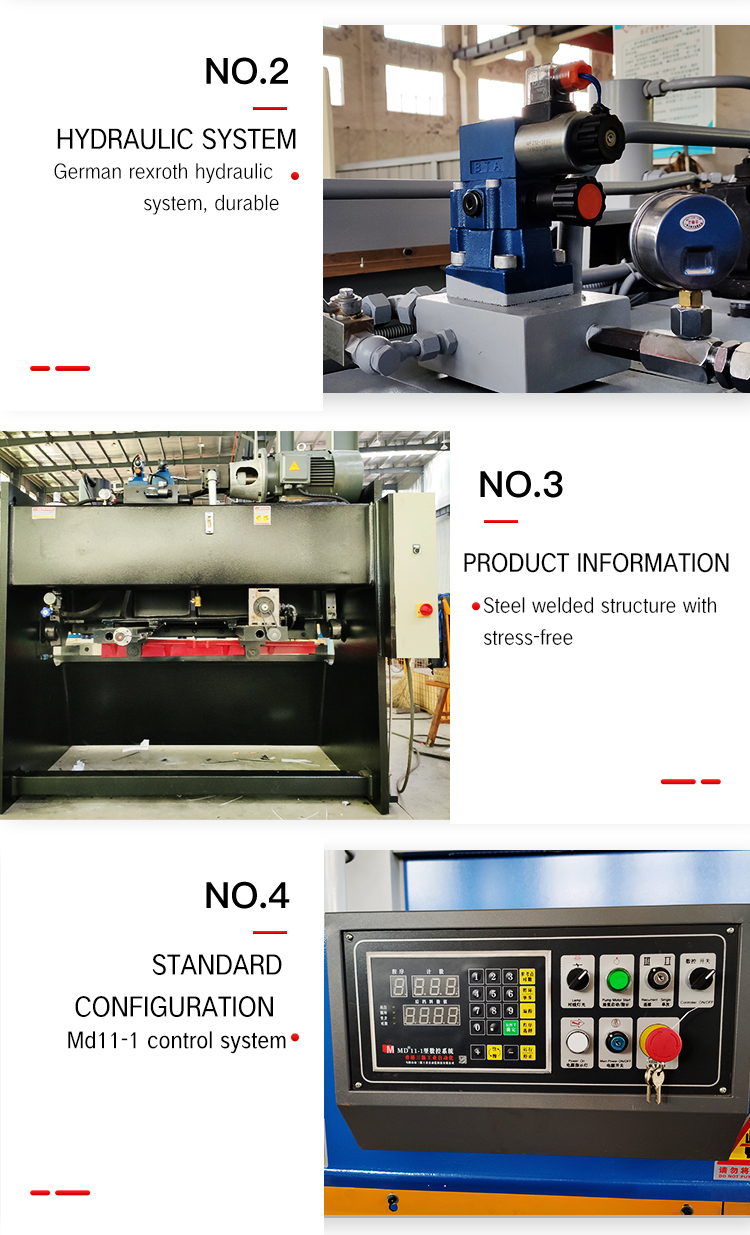 Shear Cutting Machine Guillotine Metal Hydraulic Shearing Machine Qc11Y/K Μηχανή κοπής διάτμησης Guillotine Metal Hydraulic Shearing Machine Qc11Y/K